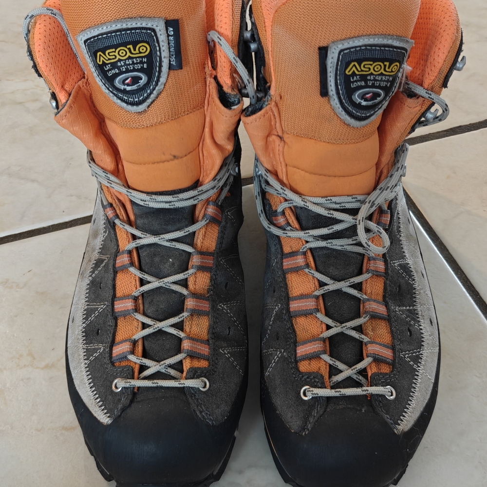 Asolo Ascender GV Orange and Grey Hiking Boots
